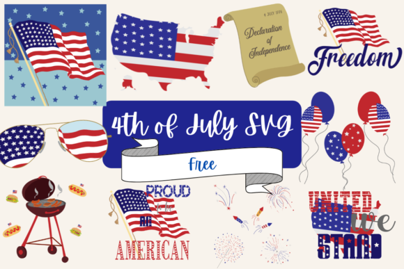 4th of July SVG Free Graphics