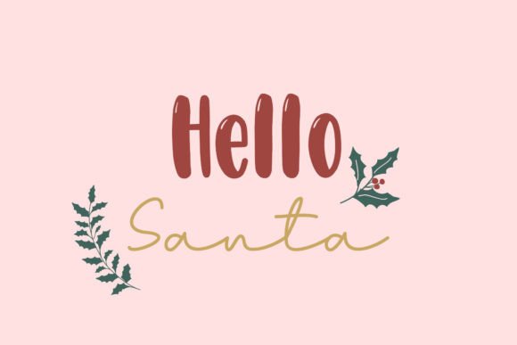 Christmas Sublimation Hello Santa