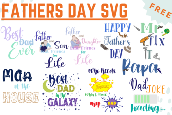 Fathers Day SVG Free Graphics