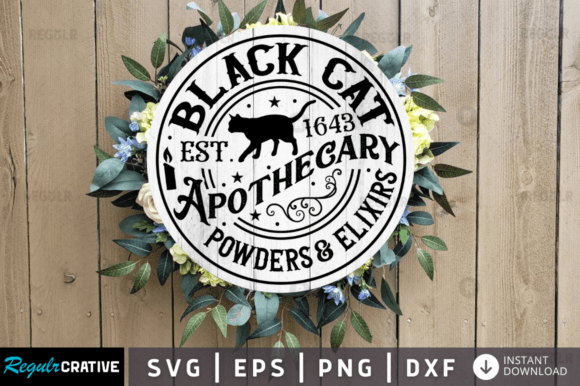 FREE Black Cat Est Svg Design