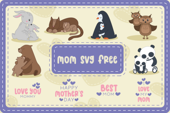 Love Mom SVG Free Graphics for Creative Branding