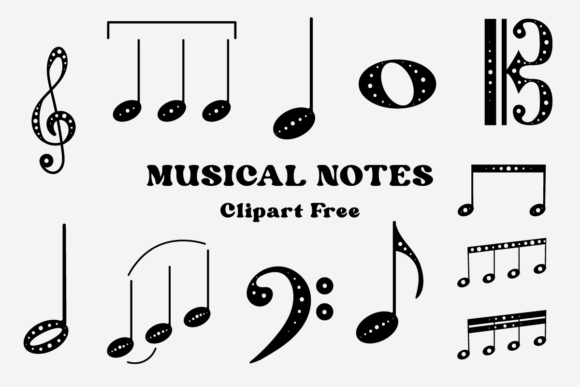 Musical Notes Clipart Free Graphics