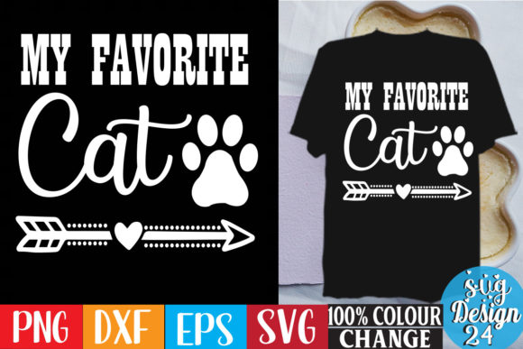 My Favorite Cat Free SVG Design