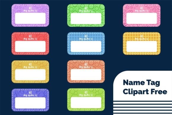 Name Tag Clipart Free Graphics
